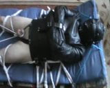 Straitjacketed slave's cock is tied snapshot 1