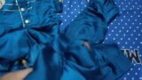 Handjob with satin silky Salwar from the nursing staff (04) snapshot 9