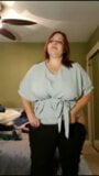 Plump & Busty BBW Trying on Clothes snapshot 11