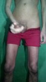 Hairy taking off the red underwear and showing everything snapshot 11