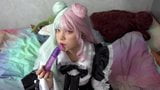 Blowjob for a toy from cute maid Furiyssh snapshot 5