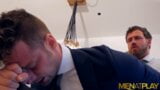 Menatplay mannen in pakken Damon Heart en Logan Moore Ass Breed snapshot 14