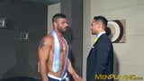 Muscled hunk Alex Marte moans from joy during hot rimming snapshot 1