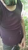 wanking outdoor in the woods snapshot 1