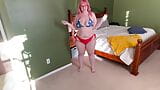 200 striptease: se está poniendo caliente aquí bbw baila y sacude su gordo cuerpo gordito snapshot 1