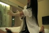 Asian Nurse gives handjob with two different pairs of gloves snapshot 18