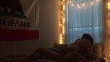 Brunette Haley riding boyfriend's cock in homemade sextape 1 snapshot 1