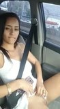 Morena safada se masturbando dentro do carro no transito snapshot 5