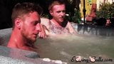 Inked ginger homo leaves jacuzzi to jack off dick with lover snapshot 6