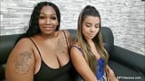 BBW over Girl Slave Lesbian Control snapshot 1