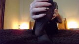 Nylon feet POV  close up snapshot 2