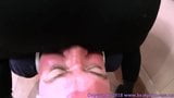 Pretty woman farts in a man's nose a,d theough her thong snapshot 5