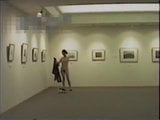 Mature woman exposing nude at museum M snapshot 7