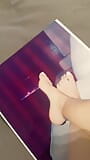 CUMTRIBUTE !! to some very pretty feet snapshot 1