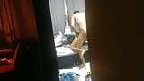 cuckold filomg from behind while my young bull neighbor fucks me hard in our room snapshot 13