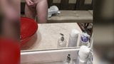 Gym-shower wank & cum snapshot 1