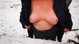 Put your tits in the snow, I will slap them warm snapshot 2