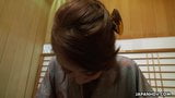 Japanese housewife in a kimono, Aya Kisaki is masturbating, snapshot 6