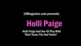 Holli paige和她的女友玩弄他们少女的奶子和阴户！ snapshot 1