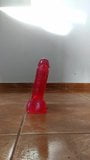 Sitting in my delicious red dildo snapshot 1