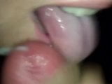 closoeup BJ and cum tongue snapshot 6