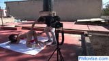 PHILAVISE-Rooftop bj with tiny latina Ferr Lima snapshot 3