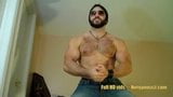 Fat Cock Stroke with hairy bearded muscle jock cumming snapshot 12