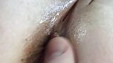 A good fuck needs a wet pussy. Licking and fucking juicy pussy of a young step mom. Female orgasm close-up. snapshot 2