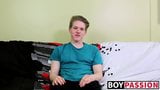 Blond twink with fat ass interviewed and dicked down raw snapshot 5