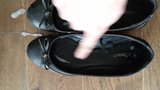 Cum inside black flat shoe snapshot 9