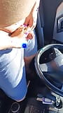 Real public red nails hand job in the car with cum snapshot 8