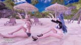 MMD Girl's Generation - Vacances Ahri Kaisa - Danse Kpop sexy, League of Legends snapshot 10