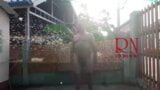 Slave woman and Master. Shower at the yard. snapshot 7