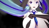 Thicc Hatsune Miku Dancing Lamb Song No Panties Hentai Mmd 3D Dark Blue Hair Color Edit Smixix snapshot 8