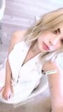 Ashley Benson. sexy selfie video, exposes nipple snapshot 1