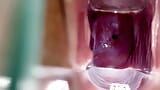 Cervix Throbbing and Flowing Oozing Cum During Close Up Speculum Play snapshot 9