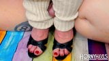 BBW Leg Warmers and Cum In Shoe snapshot 6