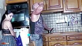 Espectacular joven morena Yasmin Daferro follando en la cocina con su novio snapshot 2