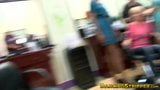 Big black stripper cock blown at hairdresser salon party snapshot 1