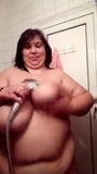 Fat lady take a shower snapshot 6