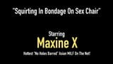 Asian ngục tối đĩ maxine x cums &amp; phun trong ratchette gag! snapshot 1