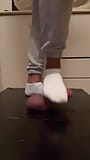 Cock Trample and Ballbusting with My White Ankle Socks snapshot 13