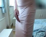 My tight dress showing my suspenders snapshot 3