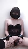 Japonesa mariquita Femboy Crossdresser esclava sexual gimiendo y acabando snapshot 12