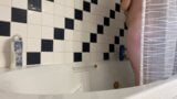 Watch ftm take a soapy fun shower fingers bum and dries off. snapshot 4