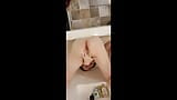 Femboy covers herself in piss in the tub snapshot 10