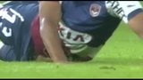 Str8 footballer cock pops out snapshot 2