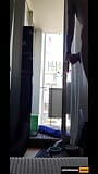 johnholmesjunior caught in sunny daytime jerk off while door open and neighbours watch him shoot a huge cum load snapshot 15