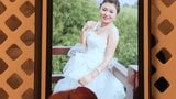Penghargaan cum untuk pengantin Cina wajah bayi dengan pembicaraan kotor snapshot 8