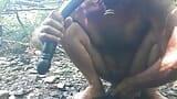 dildo.primer video público. Al aire libre. snapshot 2